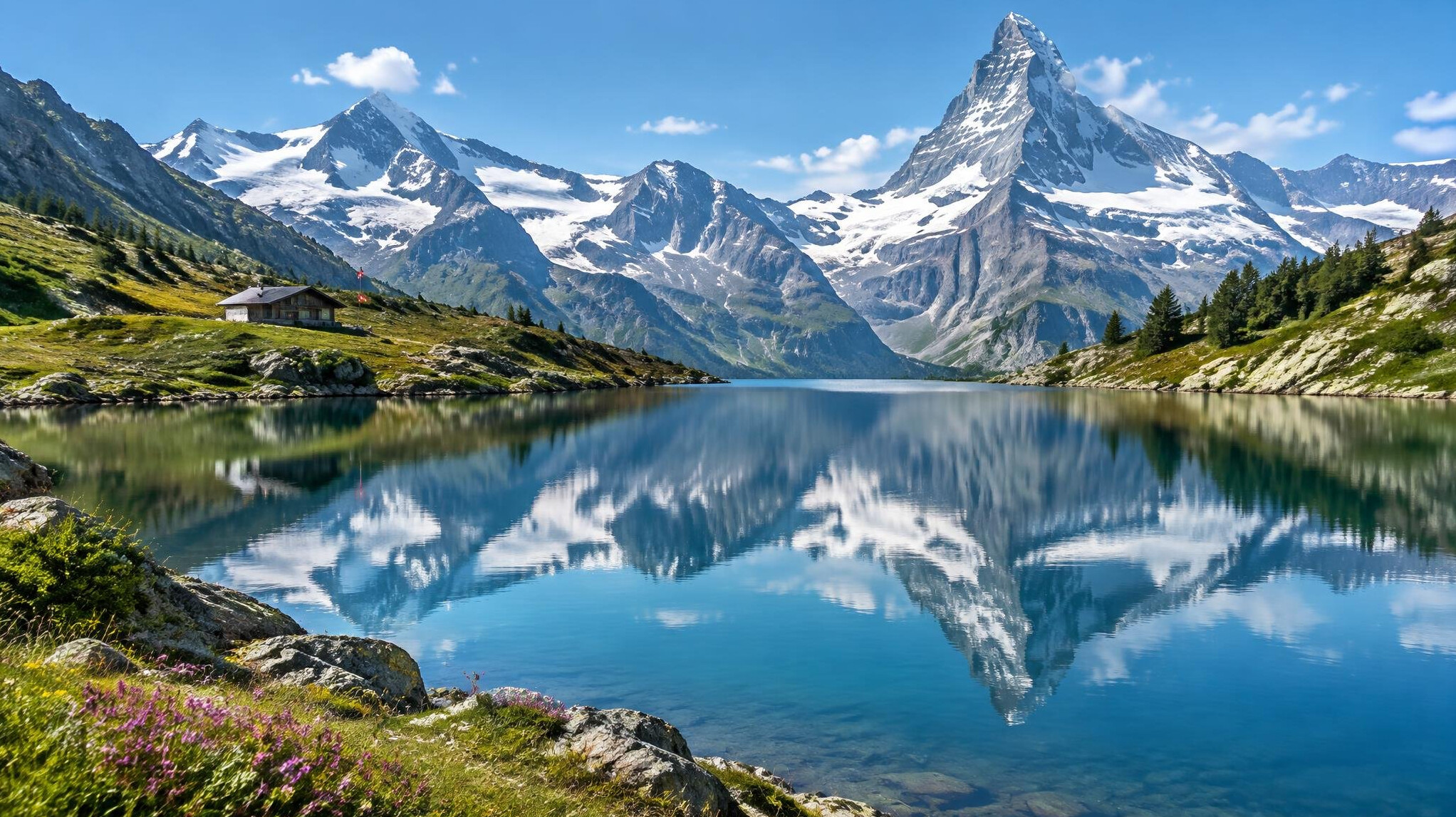 swiss alpine lake