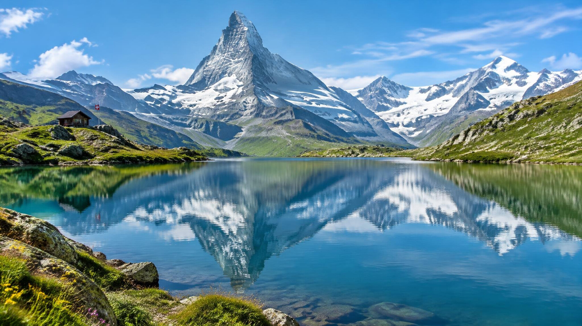 swiss alpine lake