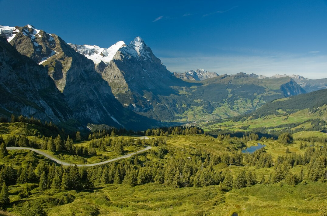 swiss alps mountain landscape