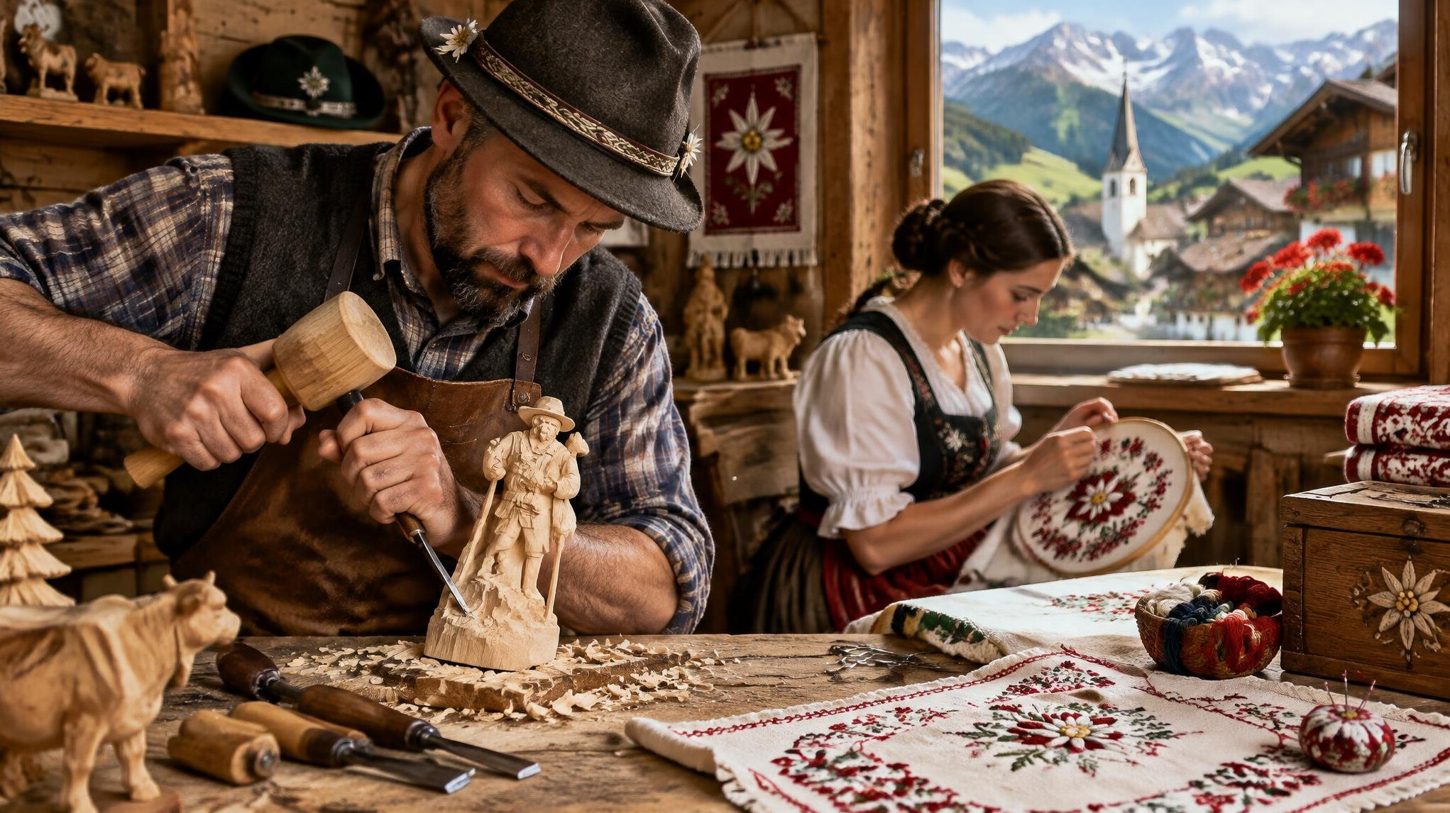 wood carving artisan